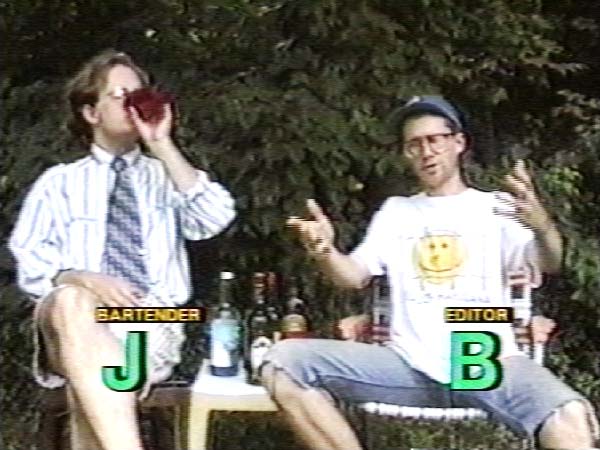 J Drinks, B Gesticulates